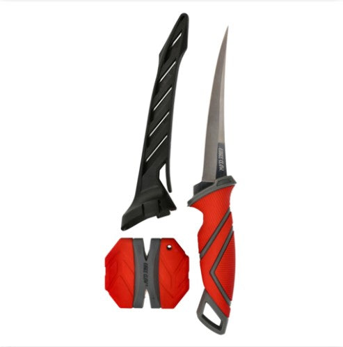 6 Inch Stainless Steel Fillet Knife with Sharpener and Sheath