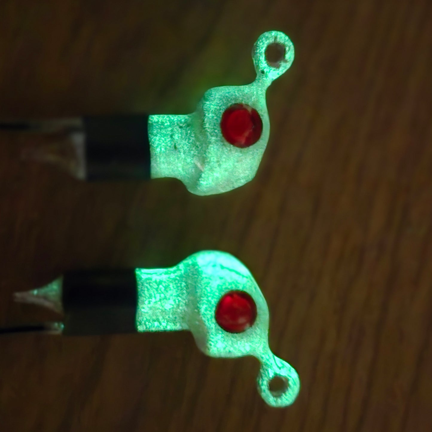 Fluorite Glow Jig Head Texas Rattler